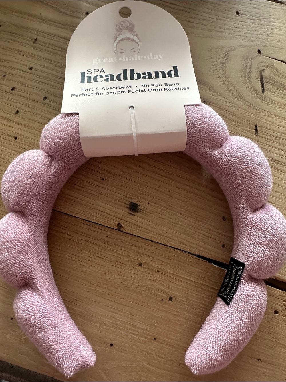 Great hair day Spa Headband - Soft Pink-Terry cloth